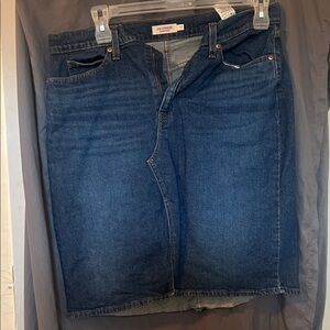 Levi's Dark Blue Jean Skirt